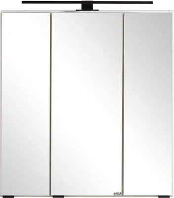 Produktbild von Spiegelschrank 60 cm mit LED-Aufbauleuchte in weiß MARLING-03, B/H/T ca. 60/64/20 cm