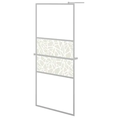 Obrázok produktu pre vidaXL Sprchová zástena s poličkou pre sprchovací kút chróm 80x195 cm ESG