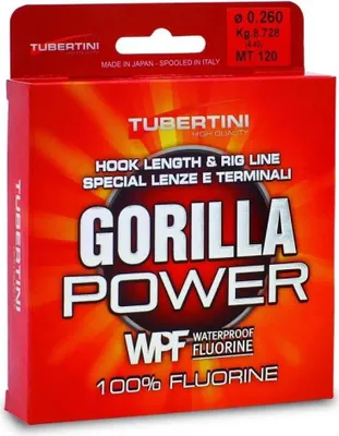 Immagine prodotto di Tubertini Gorilla Power Flurocarbon 120 M Trasparente 0,372 mm Trasparente 0,372 mm