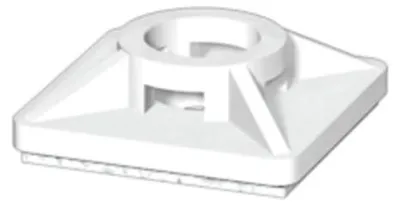 Immagine prodotto di 100 pezzi Porta fascette 19x19mm, plastica - Elemento di montaggio per fascette CBH 19/19 NATUR