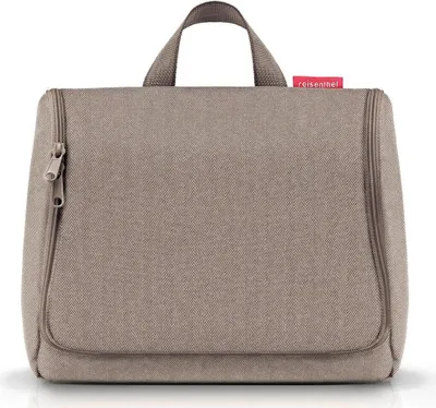 Produktbild von reisenthel toiletbag XL, Kulturtasche, Kulturbeutel, Kosmetiktasche, Herringbone Mokka, 4 L, WO6054