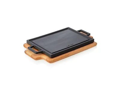Produktbild von Servier-/Wendegrillplatte 37,5 x 22 x 1,5 cm