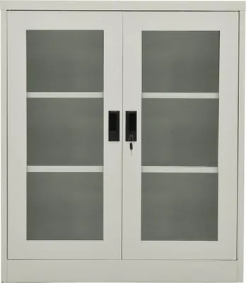Obrázek produktu pro vidaXL Kancelářská skříň světle šedá 90x40x105 cm ocel