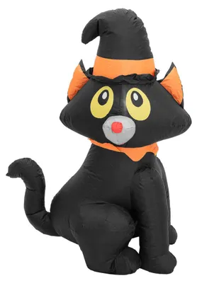 Imagen del producto de EUROPALMS, figura inflable de Halloween, gato, 122 cm