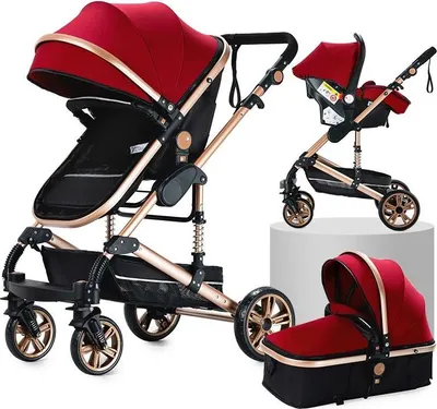 Produktbild von Babyschale, leicht, 3-in-1-Konfiguration, XR003-ROT