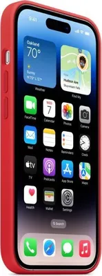 Obrázok produktu pre Apple Silikon Case iPhone 14 Pro      rd  mit MagSafe - rot - Apple MPTG3ZM/A - (Smartphone Zubehör / Aufbewahrung / Schutz)