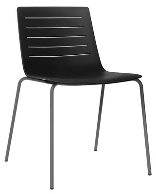 Zdjęcie produktu dla KRZESŁO CZARNE Skin 4 ERGONOMICZNE z polipropylenu