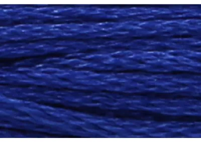 Image de Fil à tricoter Anchor Sticktwist, 8 mètres, bleu foncé, en coton, couleur 134, 6 brins
