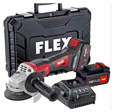 Image de Meuleuse d'angle sans fil FLEX L 125 18,0-EC LD/5,0 - 18V - coffret + 2 batteries 5Ah + 1 chargeur