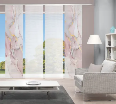 Produktbild von MARMOSA Schiebegardine, halbtransparent, Bambusoptik, 260x60 cm