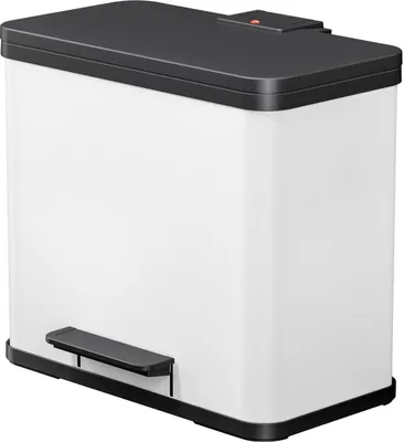 Image de Poubelle à pédale Hailo Oko Trio Plus taille L 3×9L blanc 0633-230