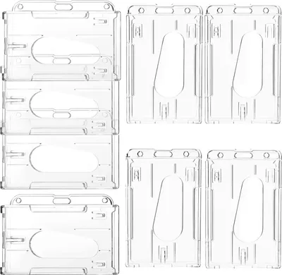 Produktbild von Auswelter Hartplastik, 20 Stück Kartenhalter Transparent Doppelseitig Ausweishülle Kartenhalter für Verschiedene Karten