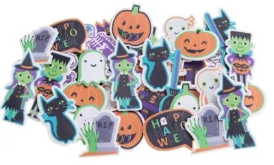 Produktbild von Halloween-Schaumstoffaufkleber, 36 Stück – Brewis