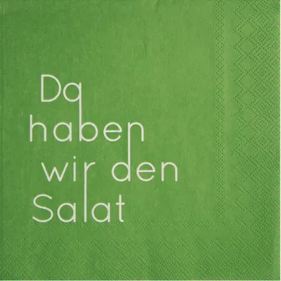 Produktbild von Räder Serviette 33x33cm, Da haben wir den Salat