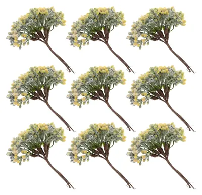 Produktbild von Künstliche Beerenzweige Frostoptik 30 Stück Beerenpicks für Bastelarbeiten, Haarschmuck und Tischdekoration zu Weihnachten