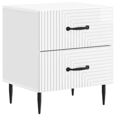 Obrázek produktu pro Noční skříňka Bílá s vysokým leskem 43 x 34,5 x 47,5 cm