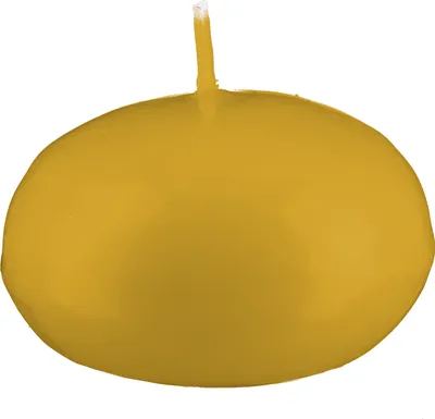 Produktbild von Kerzen, XXL Schwimmkerzen Senf Mustard 4 x 8 cm, 8 Stück