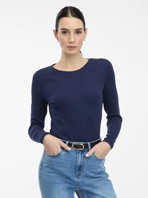 Produktbild von Orsay Dunkelblaues Damen-Langarmshirt XS