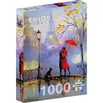 Immagine prodotto di Puzzle 1000 pezzi Enjoy – Giornata di pioggia a Parigi