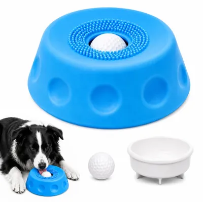 Leckball für Hunde, Anti-Schlingnapf mit Saugnapf