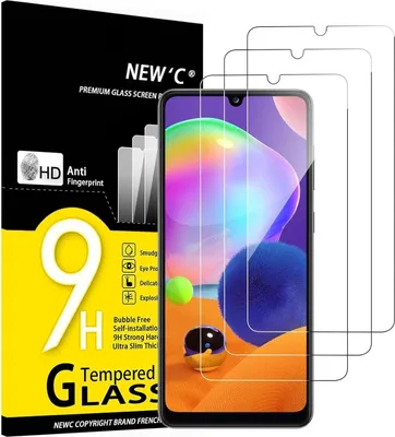 Produktbild von Panzer Schutz Glas Samsung Galaxy A31 3 Stück 9H Härte Klar