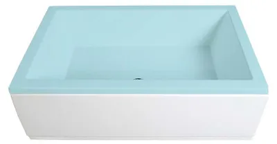 Produktbild von DEEP PLAIN 100, Schürze für Nische, 100x36cm, weiß