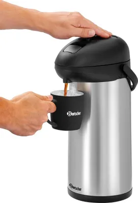 Obrázok produktu pre Bartscher 150993 Izolačná kanvica Bartscher 5 l, čierna, strieborná, 5,0 l