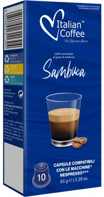 Zdjęcie produktu dla Sambuca (kawa aromatyzowana) kapsułki do Nespresso - 10 kapsułek