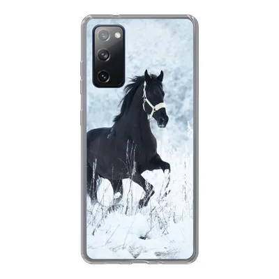 Produktbild von MuchoWow® Handyhülle Schutzhülle Hülle für Samsung Galaxy S20 FE Pferd - Schnee - Winter Silikon Softcase Handy Hülle - Abdeckung