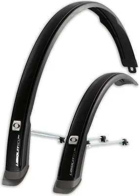 Produktbild von SIMPLA 28' UBIQUIT Fahrradschutzbleche für Citybikes, komplett schwarz, 50 mm