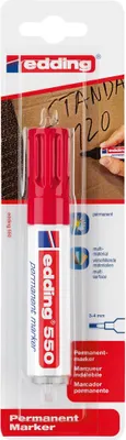 Produktbild von Edding Permanentmarker 550 1er-Blister rot