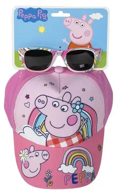 Produktbild von Cerda Group Peppa Pig Set Aus Mütze Und Sonnenbrille Rosa 51 cm Kinder Rosa 51 cm