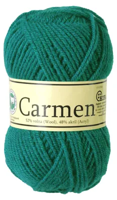 Immagine prodotto di 500g di filato Strickgarn Carmen, composto per il 52% da lana vergine. Filato per maglieria, disponibile in diverse colorazioni, colore: petrolio