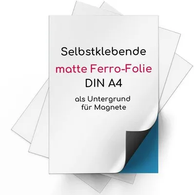 Produktbild von Ferromagnetische A4-Labels selbstklebend Magstick Ferrofolien weiß, DIY, flexibel, starke Magneten