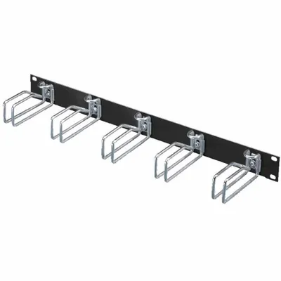 Image de Rittal Rangierpanel 1HE HxT 43x105mm RAL 9005 Stahlbügel