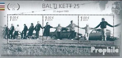 Produktbild von Briefmarken Estland 2014 Mi Block37 (kompl.Ausg.) postfrisch Menschenkette