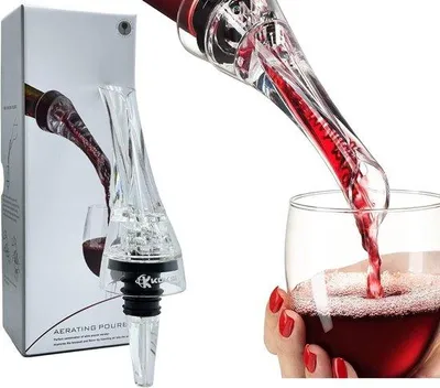 Immagine prodotto di Decantatore per vino rosso e bianco - Decantatore e aeratore 2 in 1