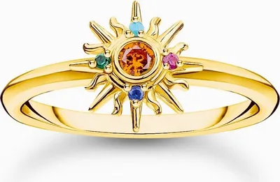 Produktbild von Thomas Sabo Sparkling Rainbow & Sun TR2458-488-7 Damenring, Ringgröße:50