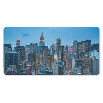 Produktbild von MuchoWow® Schreibtischunterlage New York - Skyline - Empire State Building 80x40 cm - XXL Mauspad - Gaming Mauspad