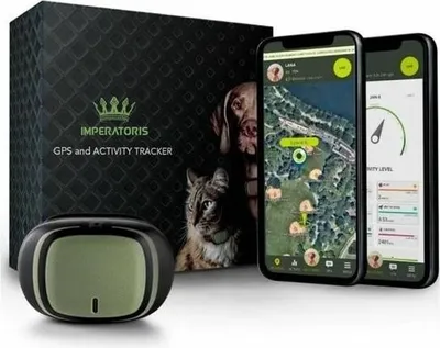 Image de GPS Tracker Chat & Chien - Collier GPS avec fonction antivol - GPS Tracker Chat sans abonnement - Collier Chat Airtag - GPS pour chat & chien - GPS Tracker pour animaux de compagnie - Compatible Android - Etanche - Vert