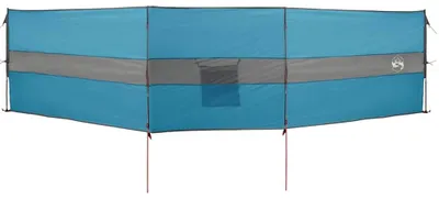Imagen del producto de Cortaviento de camping impermeable azul 490x123 cm