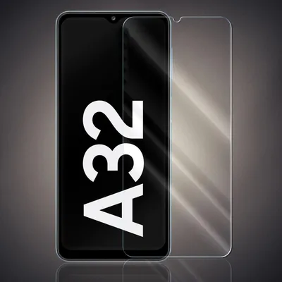 Produktbild von Panzer Folie für Samsung Galaxy A32 Echt Glas Displayschutzfolie Transparent Glasfolie 9H Härtegrad Schutzglasfolie
