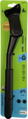 Produktbild von Fahrrad Hinterbauständer Mooi++ mit 40mm Platte - schwarz inkl. maxxi4you Reflexband