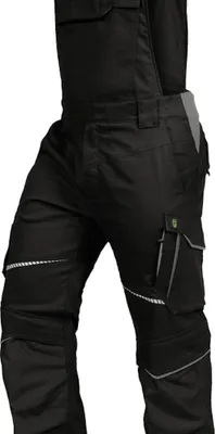 Produktbild von Leibwächter Latzhose schwarz/grau Gr.58