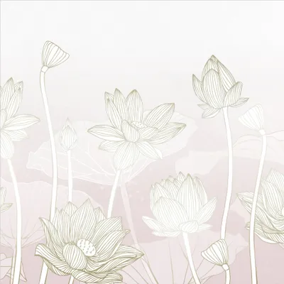 Produktbild von Fototapete Blumen - Vliestapete - Bildtapete UV-beständig Rose violett Illustration Wandtapete geruchsfrei