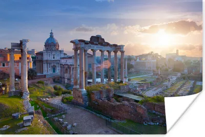Produktbild von MuchoWow® Poster Rom - Sonne - Italien 60x40 cm - Schlafzimmerdekoration