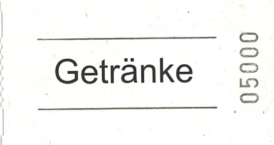 Produktbild von Wolf + Appenzeller 601051 Gutscheinrolle "Getränke" weiß