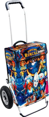Produktbild von James Einkaufstrolley - RONCALLI-CASARO - stabiler Einkaufswagen mit individuellem Design - mehrfarbig: bunt in Ausführung: Royal-Luftraeder