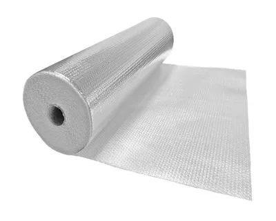 Produktbild von 1x ALU-TOP Luftpolsterfolie 120cm x 25m PET mit ALU metallisiert 4-lagig 250my