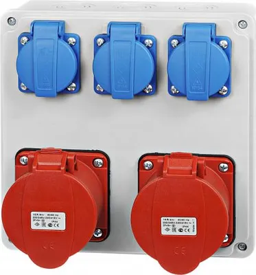 Zdjęcie produktu dla Rozdzielnica budowlana 32/5 16/5 3x230V IP44 IK10